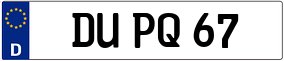 Trailer License Plate